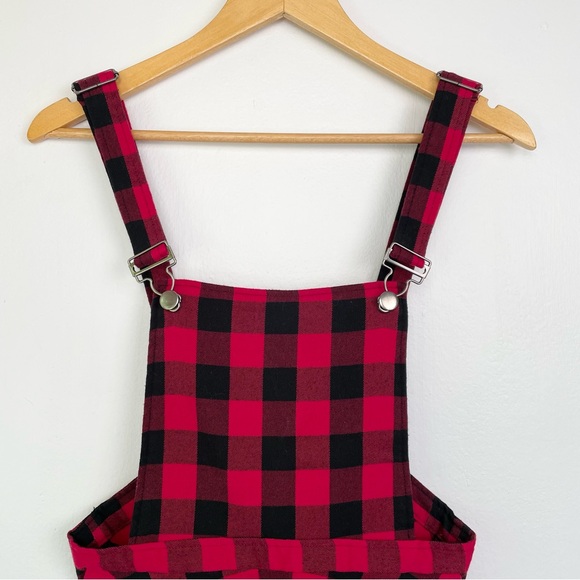 Hot Topic Pinafore Buffalo Check Dress - Picture 2 of 8
